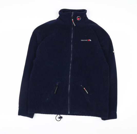 Trespass Men's Blue Full Zip Fleece Sweatshirt Size S Outdoor Jacket