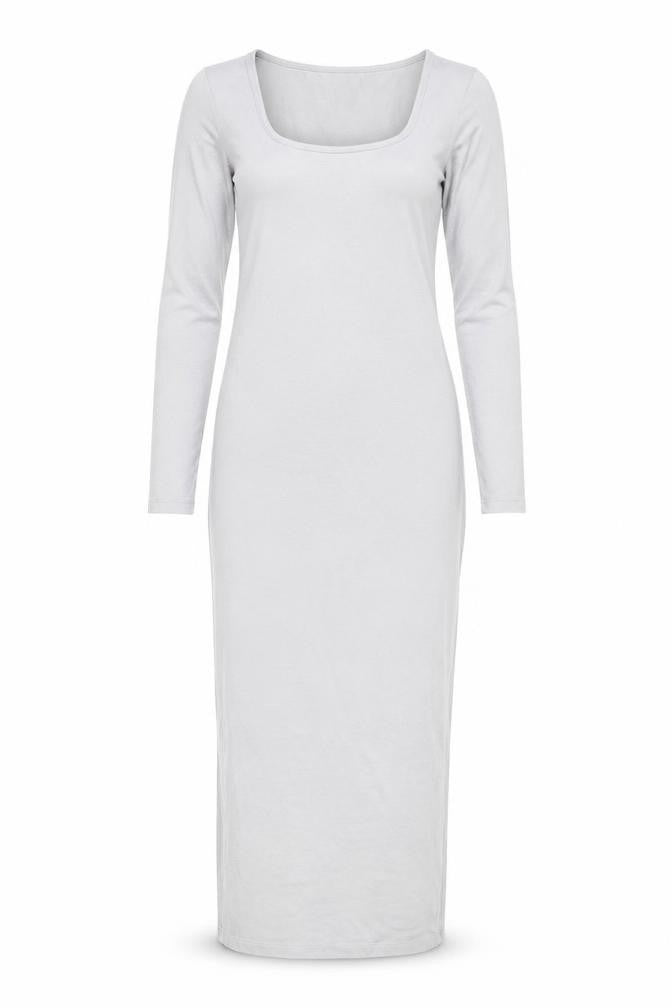 Boohoo Women’s Grey Long Sleeve Bodycon Maxi Dress Size 12