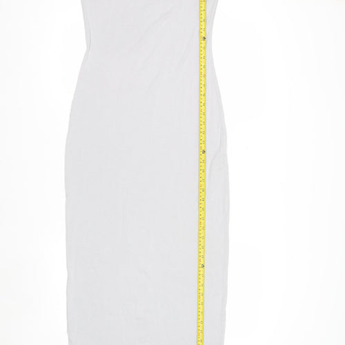 Boohoo Women’s Grey Long Sleeve Bodycon Maxi Dress Size 12