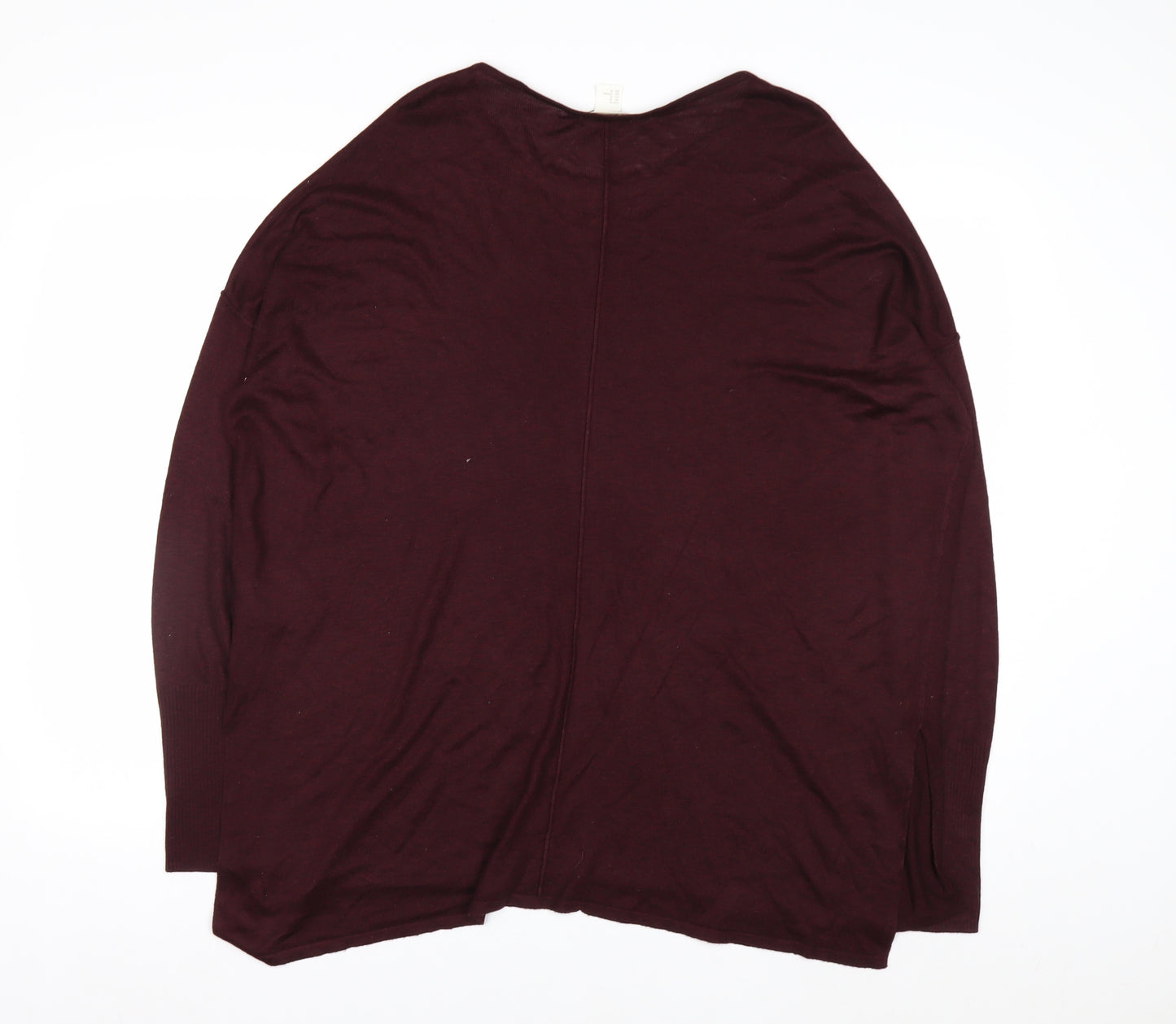H&M Women's Red Relaxed Fit Knit Pullover Jumper Size 12