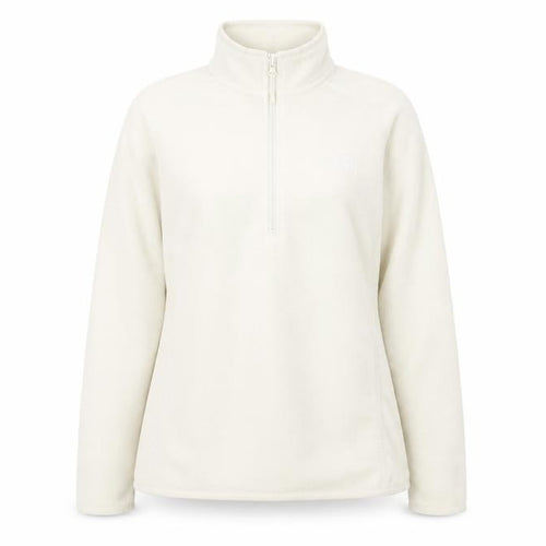 The North Face Women Ivory Fleece Pullover Sweatshirt XL Warm Zip Neck