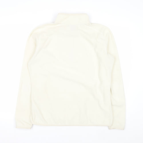 The North Face Women Ivory Fleece Pullover Sweatshirt XL Warm Zip Neck