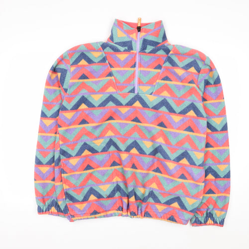 H&L Womens Multicoloured Fleece Pullover Sweatshirt Small