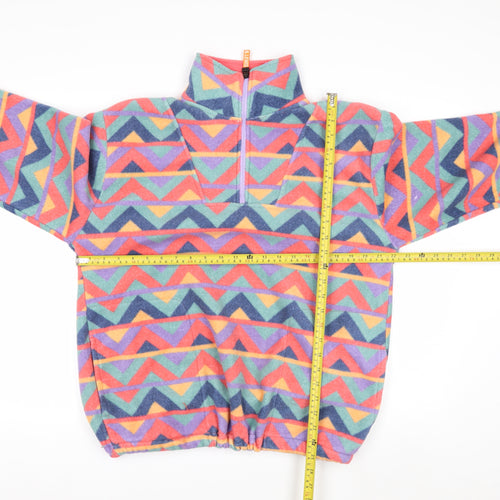 H&L Womens Multicoloured Fleece Pullover Sweatshirt Small