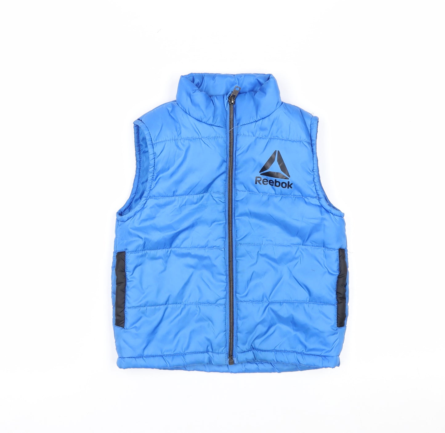 Reebok Boys Blue Padded Bodywarmer 3 Years Polyester Zip Vest