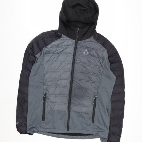 Gerry Men's Grey Hooded Puffer Jacket M Winter Down Outdoor