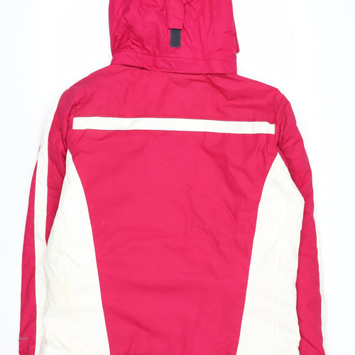 Columbia Women's Pink Waterproof Ski Jacket L Hooded Outdoor Coat