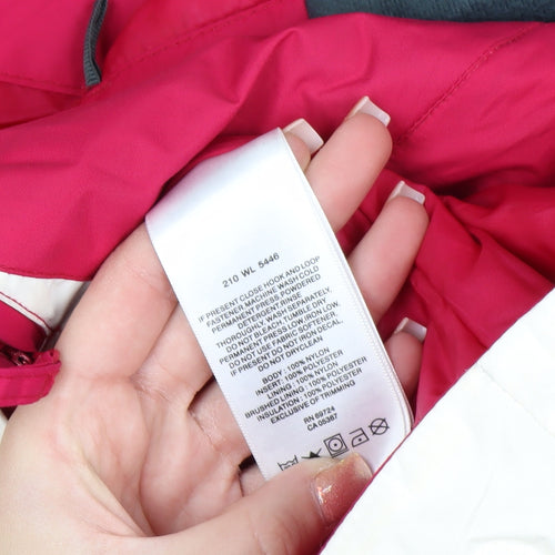 Columbia Women's Pink Waterproof Ski Jacket L Hooded Outdoor Coat