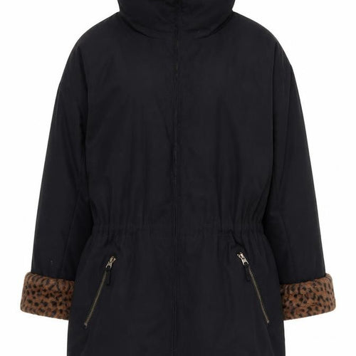 Forecaster of Boston Womens Black XS Faux Fur Trim Winter Parka Coat