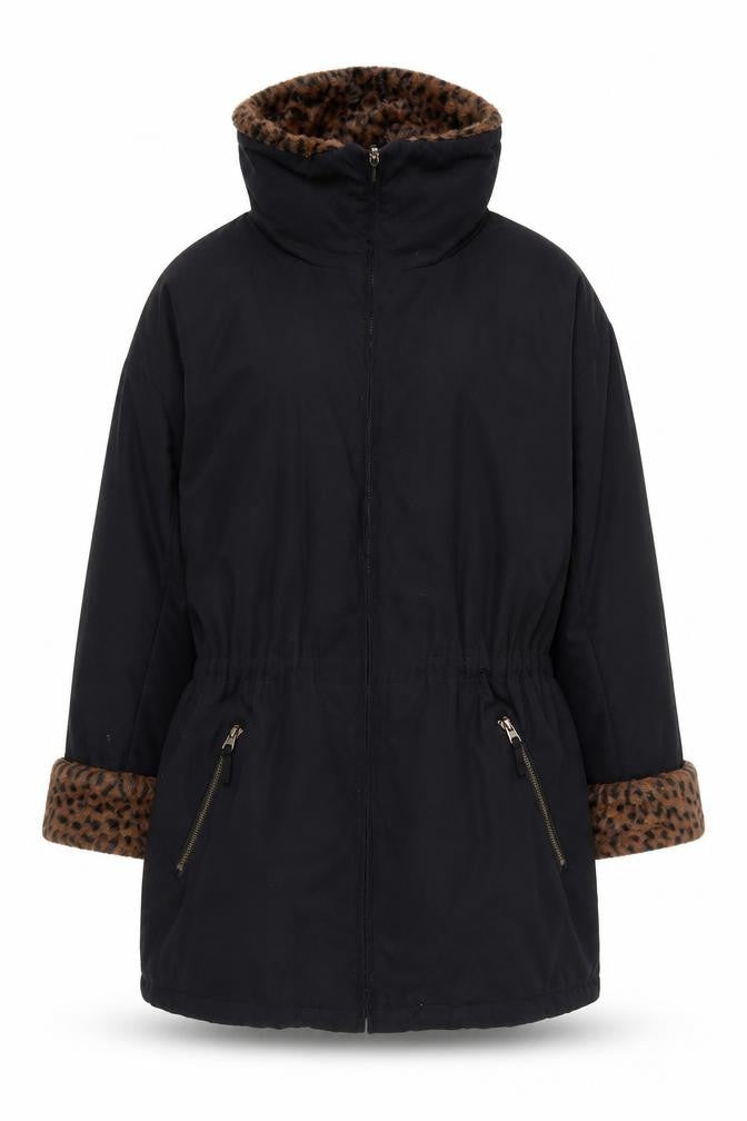 Forecaster of Boston Womens Black XS Faux Fur Trim Winter Parka Coat