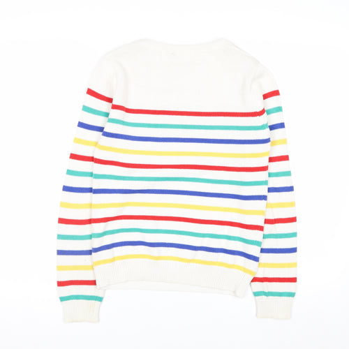 Brave Soul Women's Multicoloured Stripe Cotton Jumper Size S