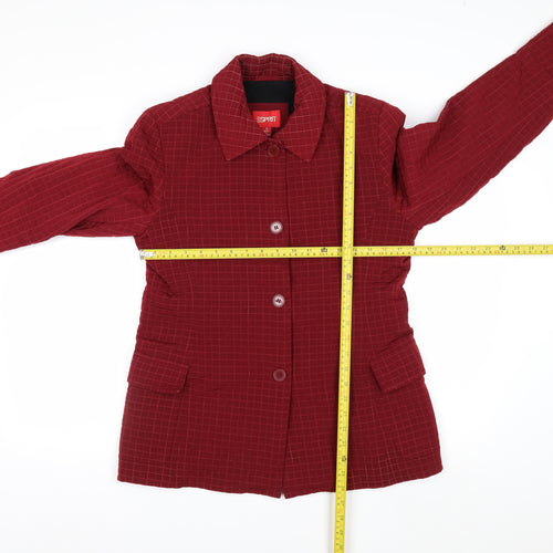 Esprit Women's Red Quilted Mid-Length Jacket Size S