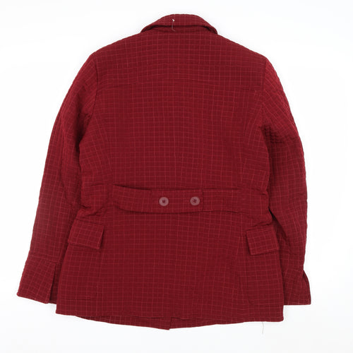 Esprit Women's Red Quilted Mid-Length Jacket Size S
