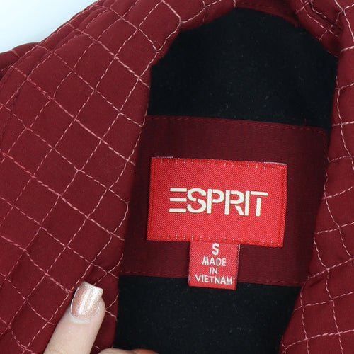 Esprit Women's Red Quilted Mid-Length Jacket Size S