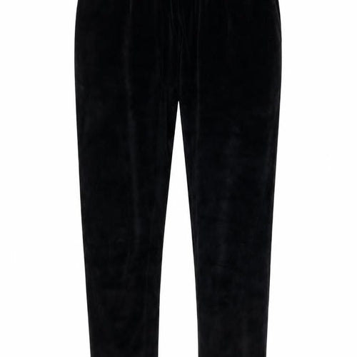 Jones New York Women’s Black Velour Elastic Waist Trousers Size M