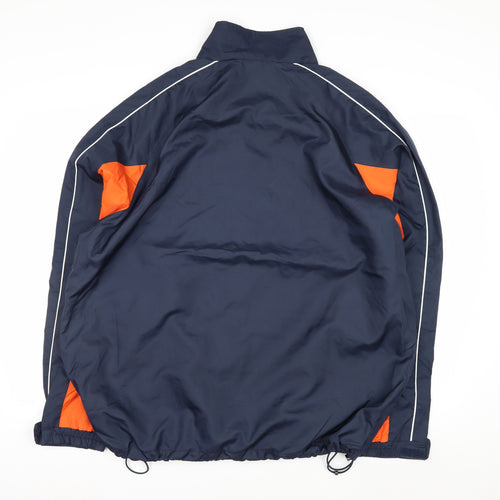 NFL Men’s Blue XL Windbreaker Jacket with Logo and Zip Pockets