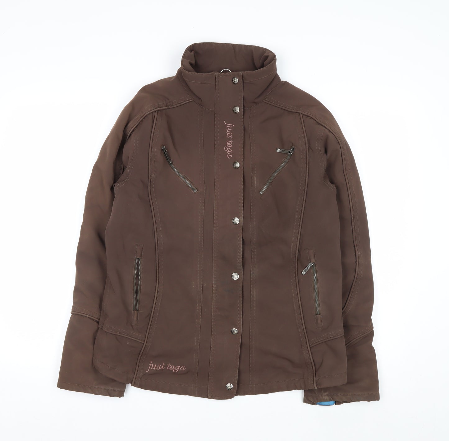 Just Togs Womens Brown Softshell Equestrian Jacket Size 12
