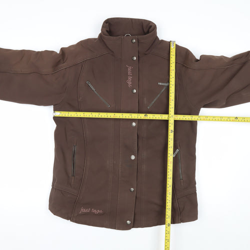 Just Togs Womens Brown Softshell Equestrian Jacket Size 12
