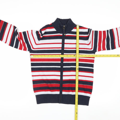 Tommy Hilfiger Women’s Multicoloured Full Zip Striped Jumper Size 12