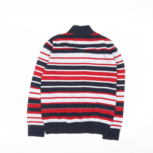 Tommy Hilfiger Women’s Multicoloured Full Zip Striped Jumper Size 12