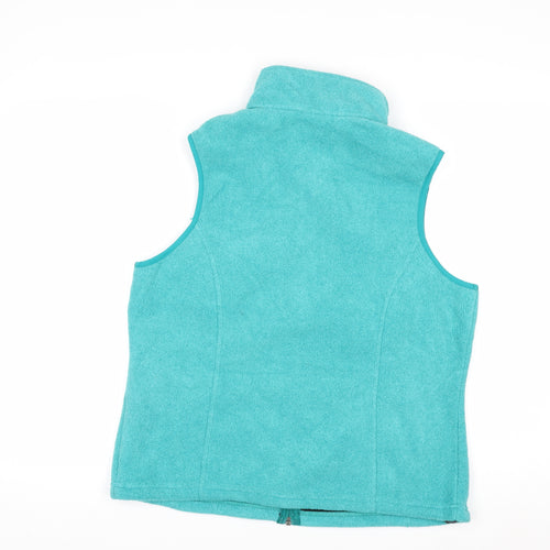 L.L. Bean Women's Blue Fleece Waistcoat Bodywarmer M Petites