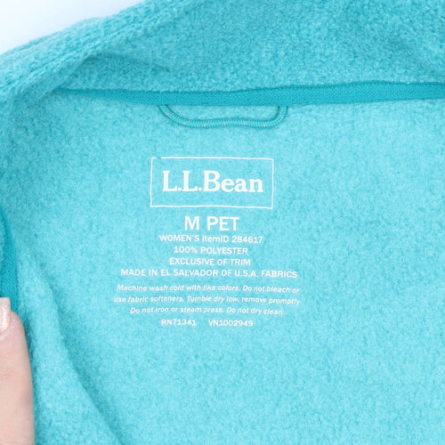 L.L. Bean Women's Blue Fleece Waistcoat Bodywarmer M Petites