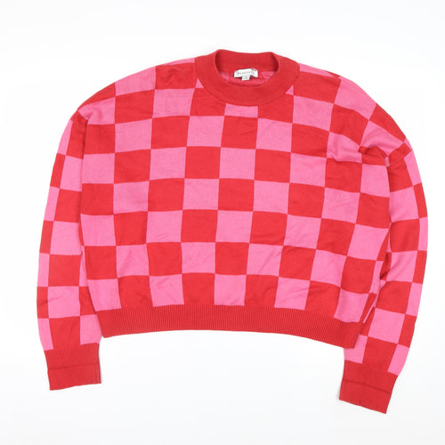 Warehouse Women’s Multicoloured Check Knit Jumper M