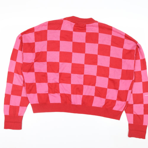 Warehouse Women’s Multicoloured Check Knit Jumper M