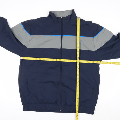Russell Athletic Men's Blue Grey XL Windbreaker Jacket