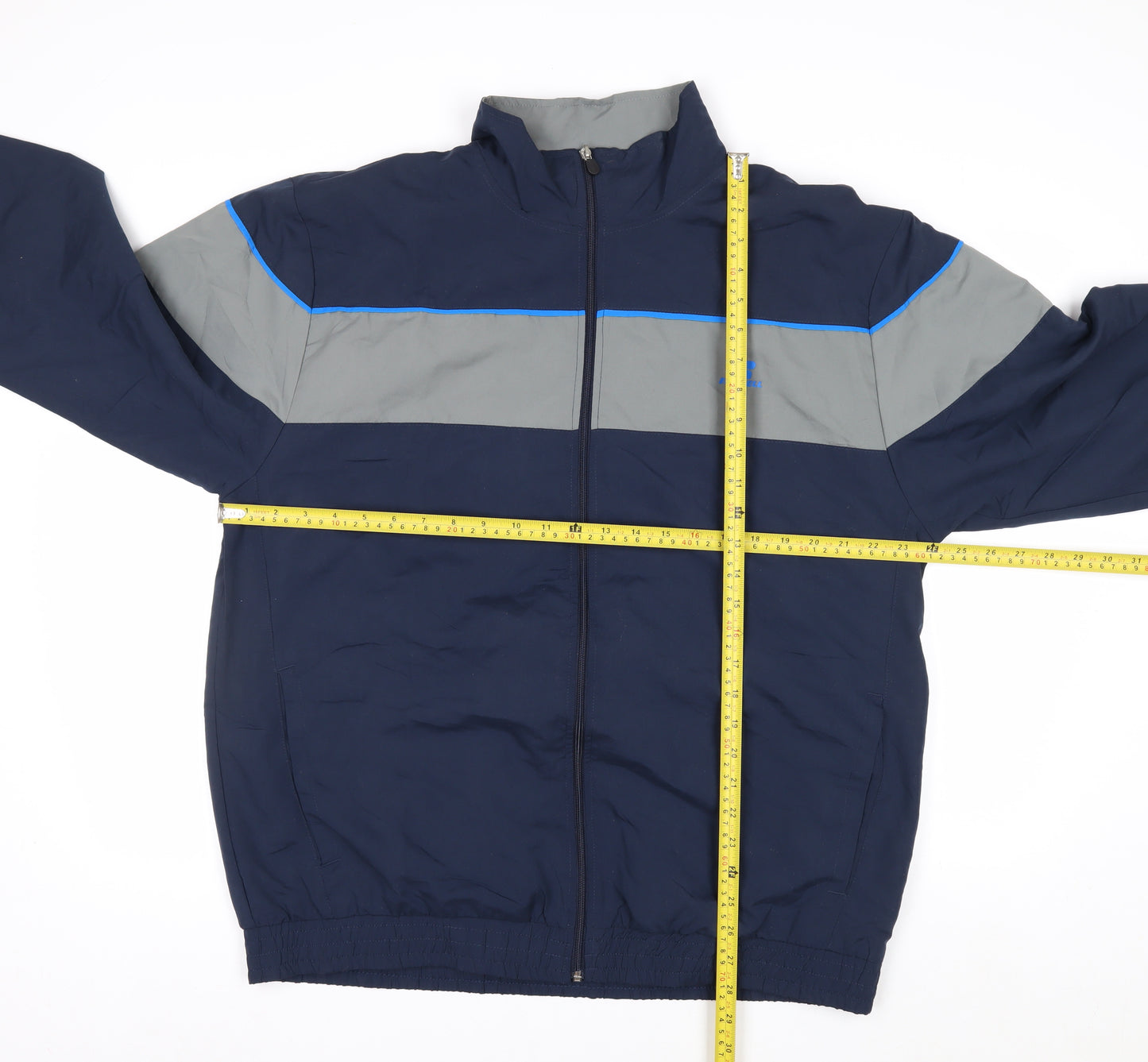 Russell Athletic Men's Blue Grey XL Windbreaker Jacket