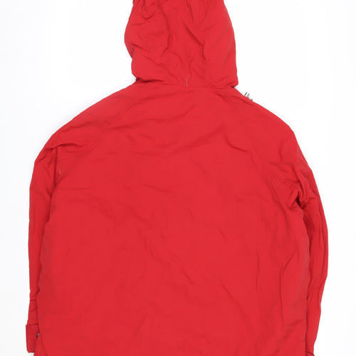 Tommy Hilfiger Men's Red Hooded Nylon Parka Jacket XS