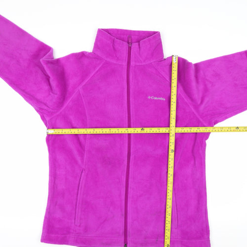 Columbia Women’s Pink Full Zip Fleece Sweatshirt L Warm Outdoor