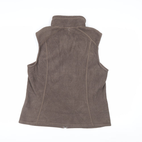 Patagonia Women's Brown Fleece Waistcoat L Zip Outdoor Bodywarmer