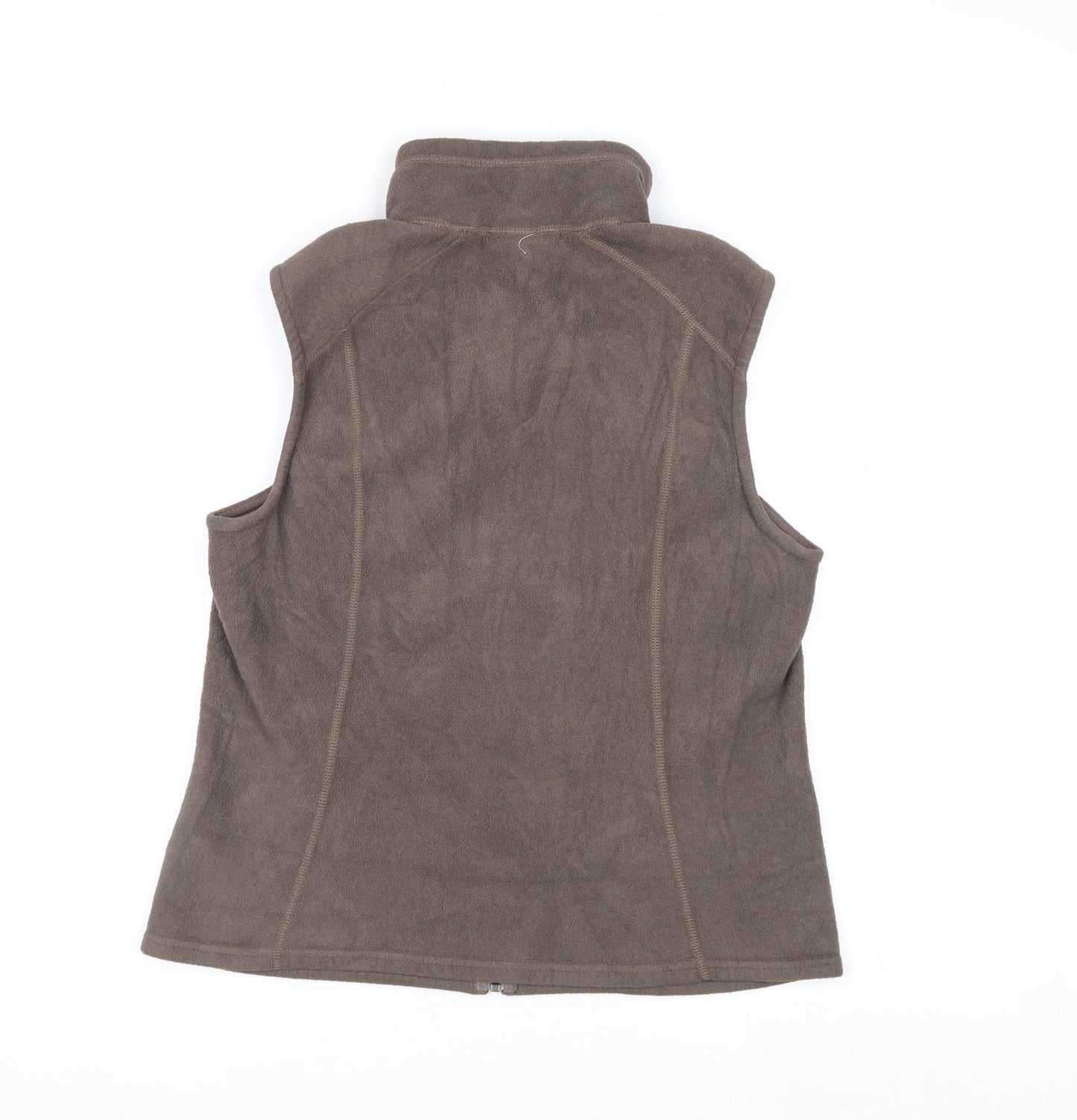 Patagonia Women's Brown Fleece Waistcoat L Zip Outdoor Bodywarmer