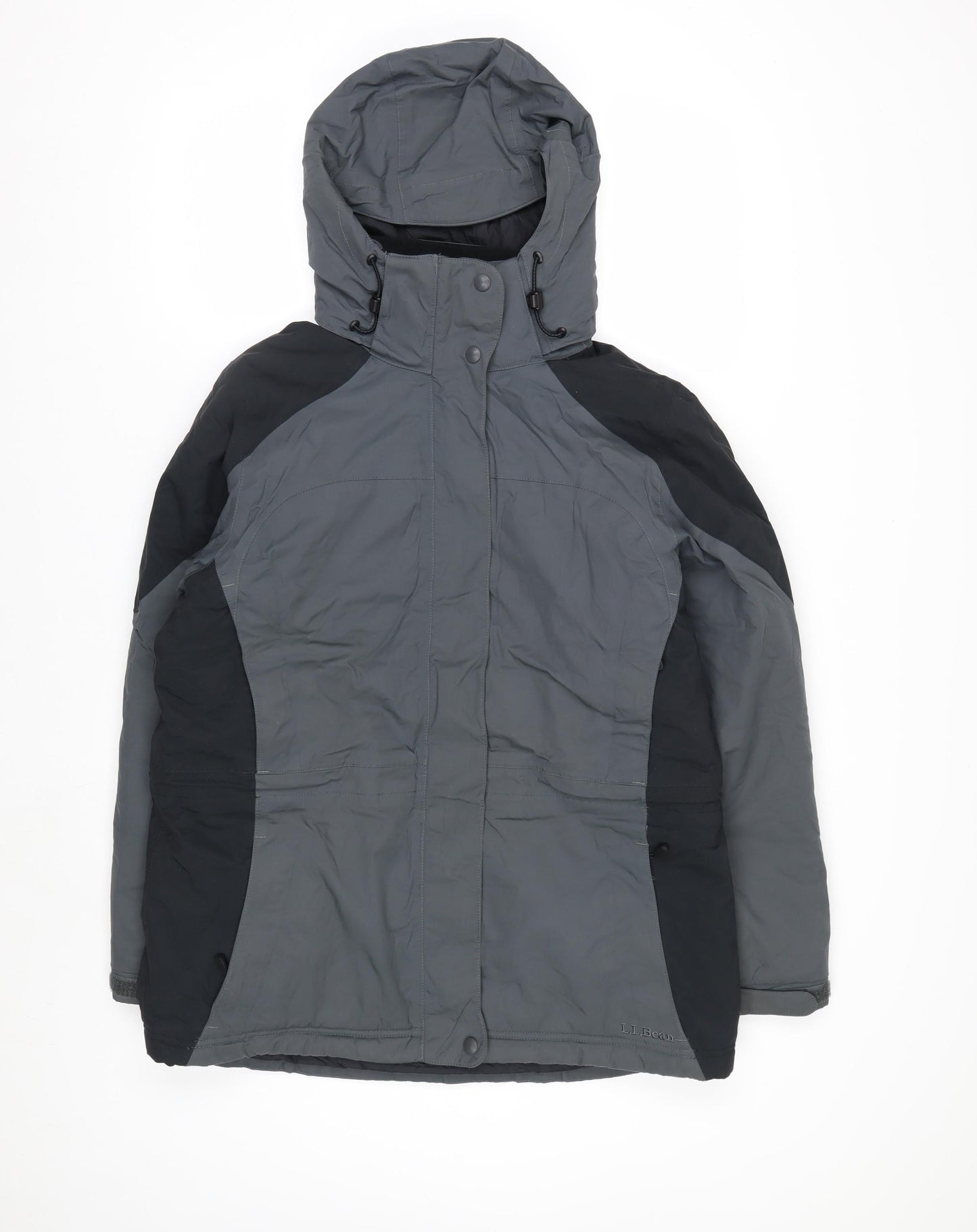 L.L.Bean Men's Grey Hooded Waterproof Insulated Parka Jacket M