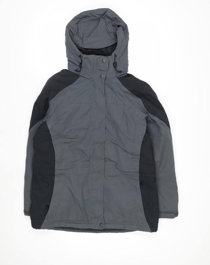 L.L.Bean Men's Grey Hooded Waterproof Insulated Parka Jacket M