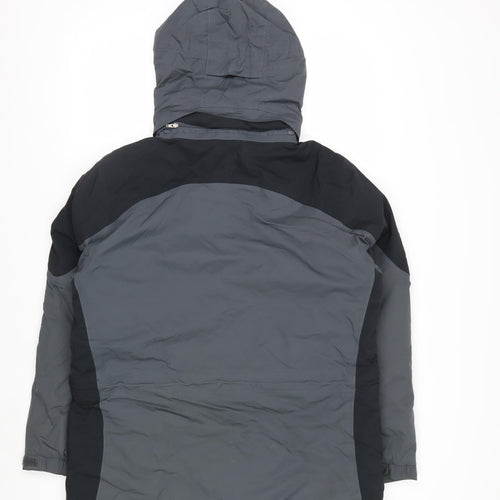 L.L.Bean Men's Grey Hooded Waterproof Insulated Parka Jacket M