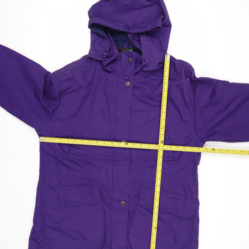 Pacific Trail Men's Purple L Hooded Parka Coat Water Resistant Lined Jacket