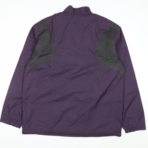 North End Men's Purple Windbreaker Jacket L Lightweight Outdoor