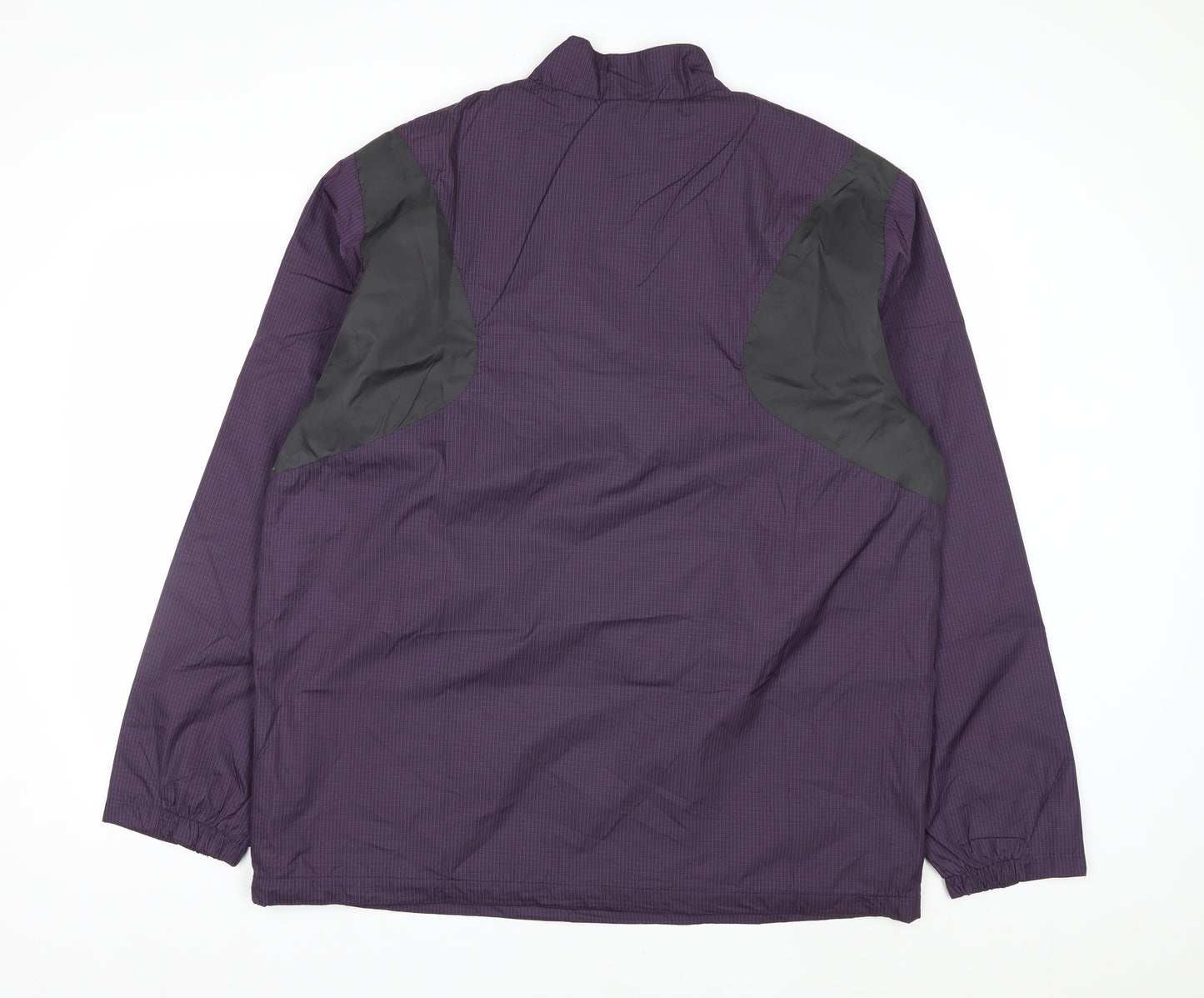 North End Men's Purple Windbreaker Jacket L Lightweight Outdoor