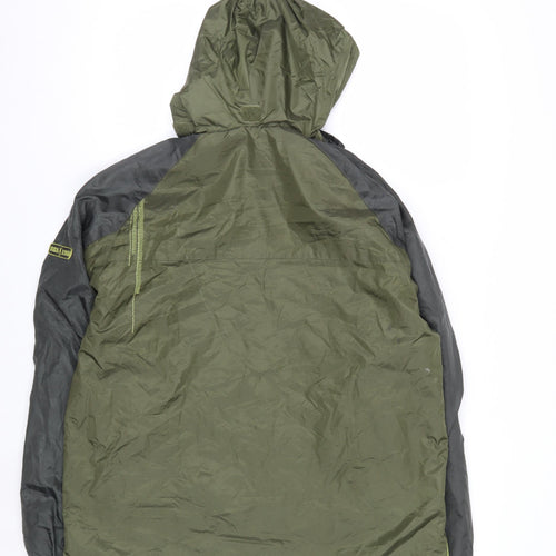 Sportek Women Green Size 14 Hooded Windbreaker Jacket