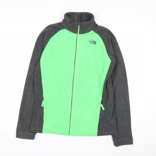 The North Face Teens Green Full Zip Fleece Sweatshirt XL