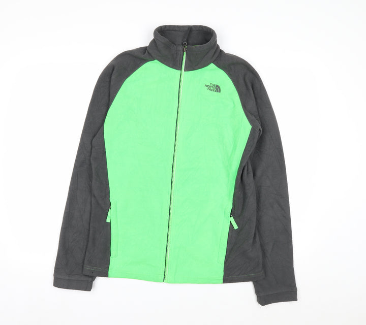 The North Face Teens Green Full Zip Fleece Sweatshirt XL