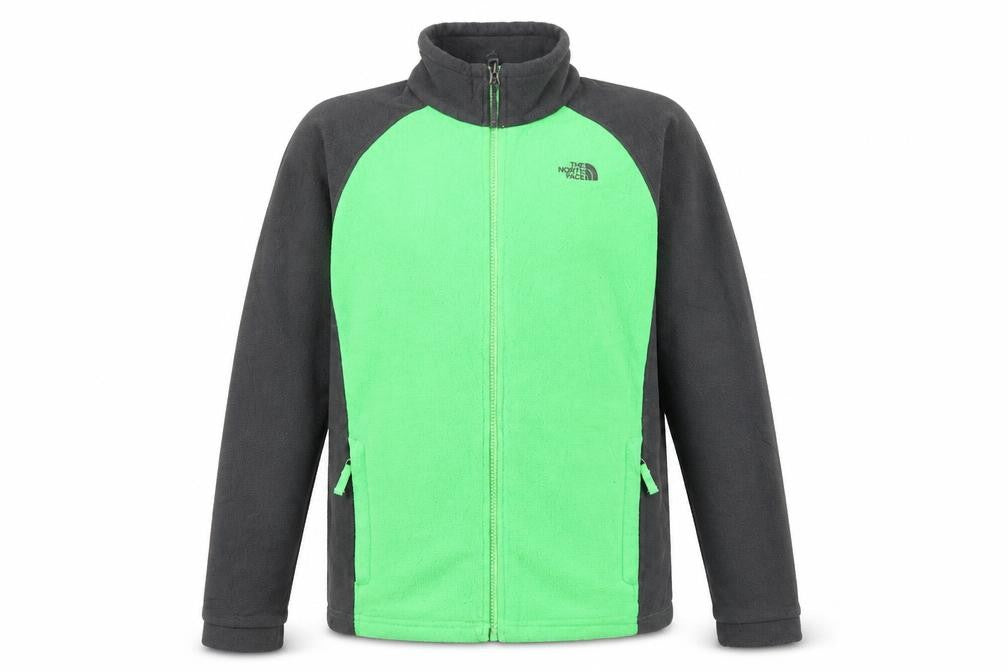 The North Face Teens Green Full Zip Fleece Sweatshirt XL