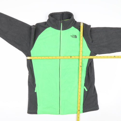 The North Face Teens Green Full Zip Fleece Sweatshirt XL