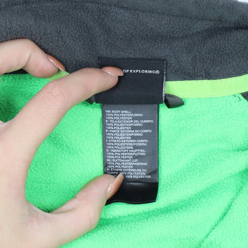 The North Face Teens Green Full Zip Fleece Sweatshirt XL