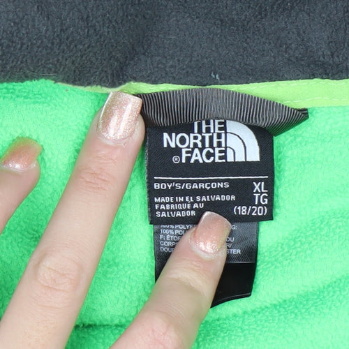 The North Face Teens Green Full Zip Fleece Sweatshirt XL