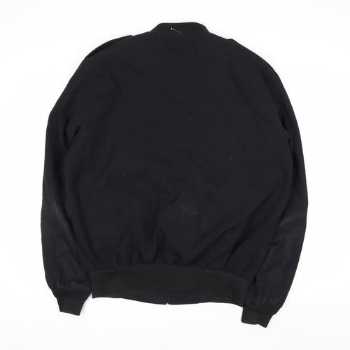 Neptune Garment Co. Men's Black Wool Blend Bomber Jacket Size 42