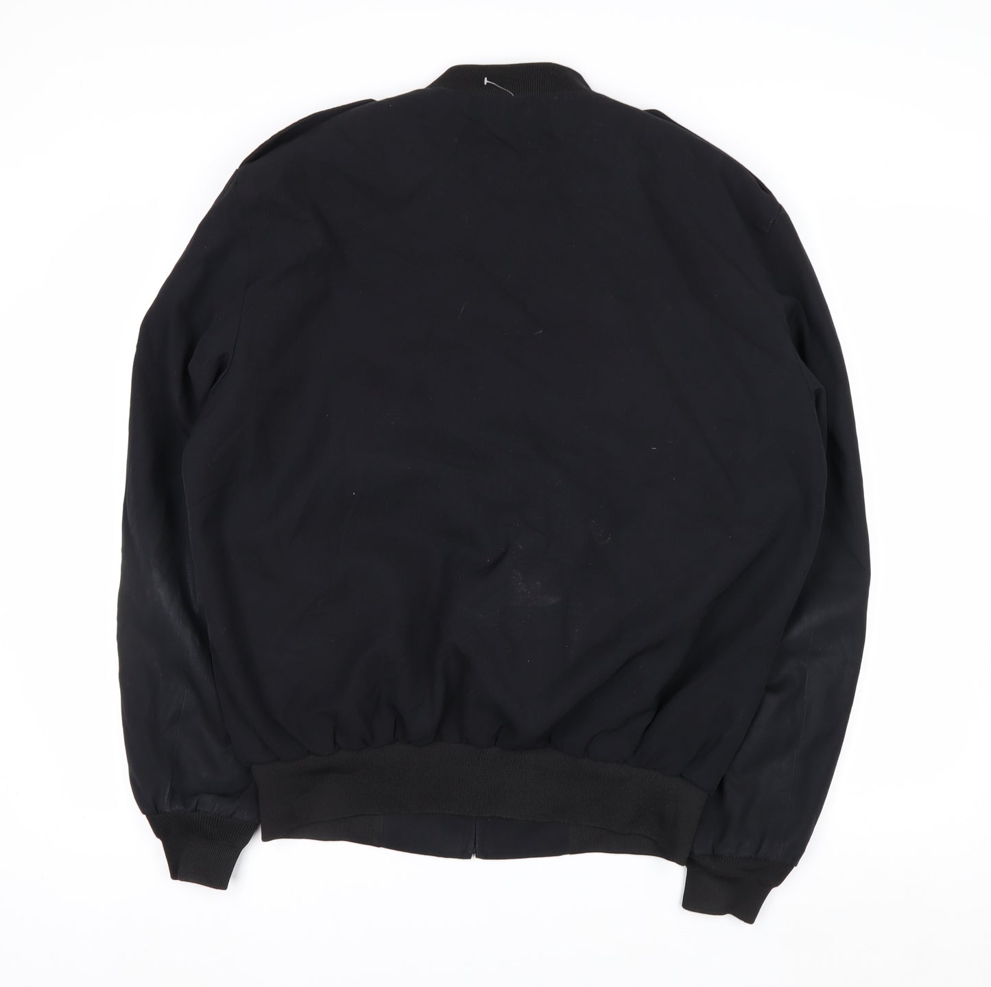 Neptune Garment Co. Men's Black Wool Blend Bomber Jacket Size 42
