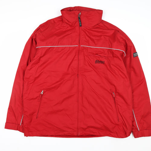 Atlant Active Wear Men's Red XL Windbreaker Jacket Waterproof